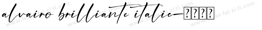 alvairo brilliante italic字体转换